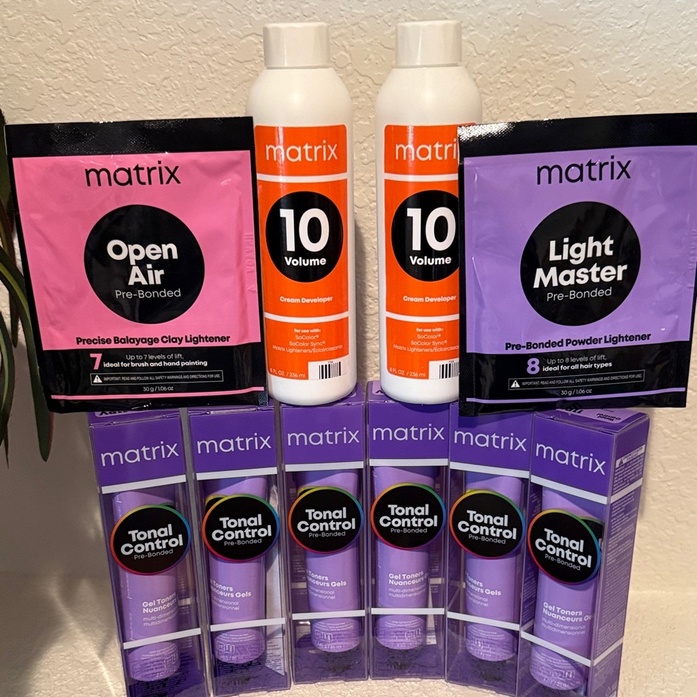 Matrix Tonal Control 11PV Platinum Please 6pack set with developer and lightener